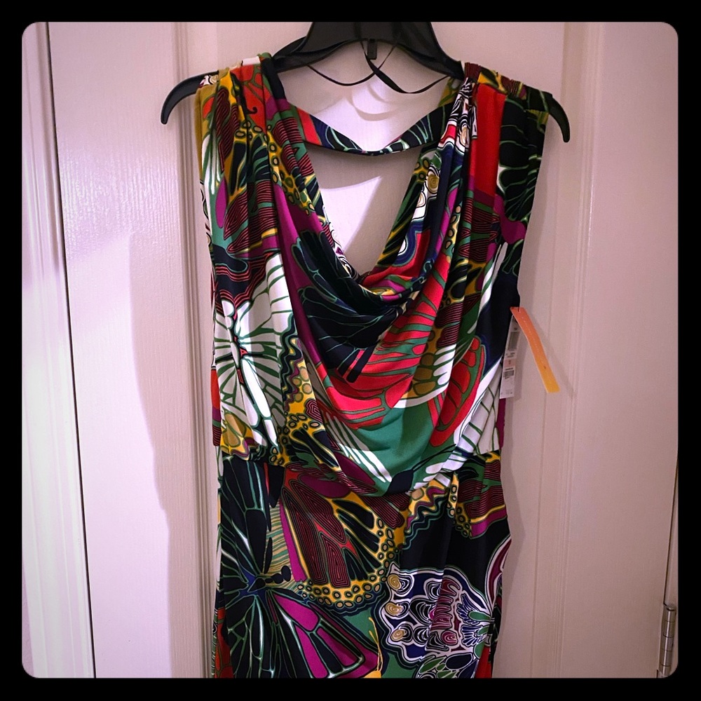 Alfani Multi-color Island Butterfly Dress